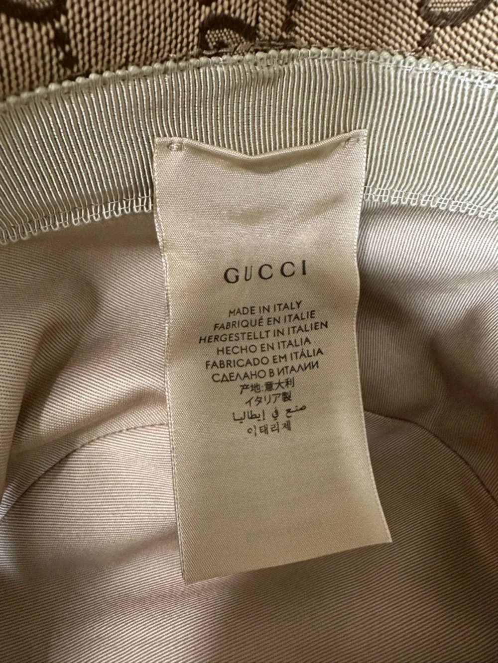 Preloved Gucci Brown GG Supreme Bucket Hat - Picture 3 of 7
